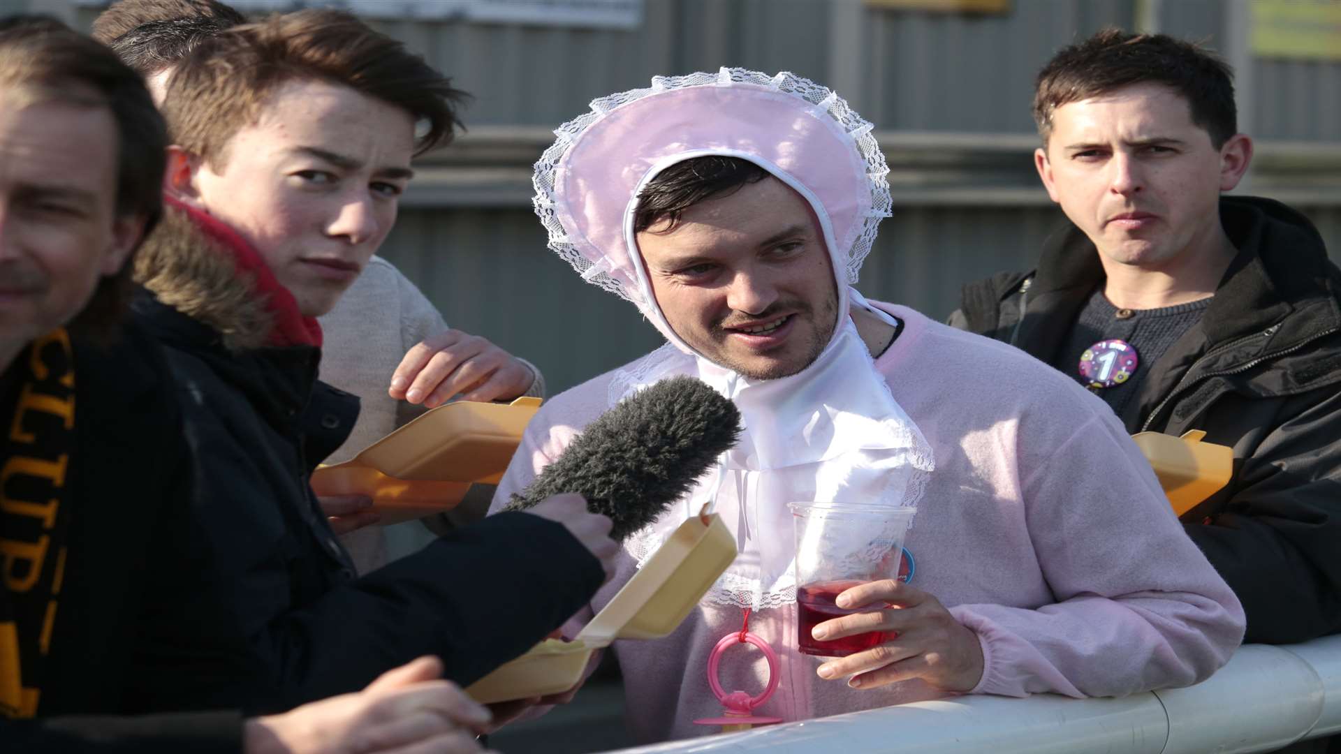 Don't Tell the Bride film a groom-to-be on his stag at the Maidstone United v Lewes game.