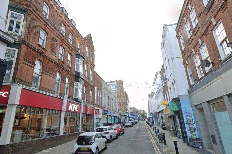 Reece Baker, 31, stole bread and milk being delivered to a business in Margate High Street. Picture: Google