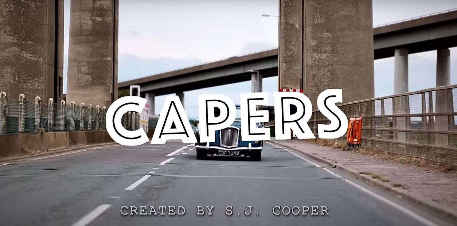 Opening title of Capers, billed as Sheppey's first reality sitcom. Picture: Cooper-Gray Productions