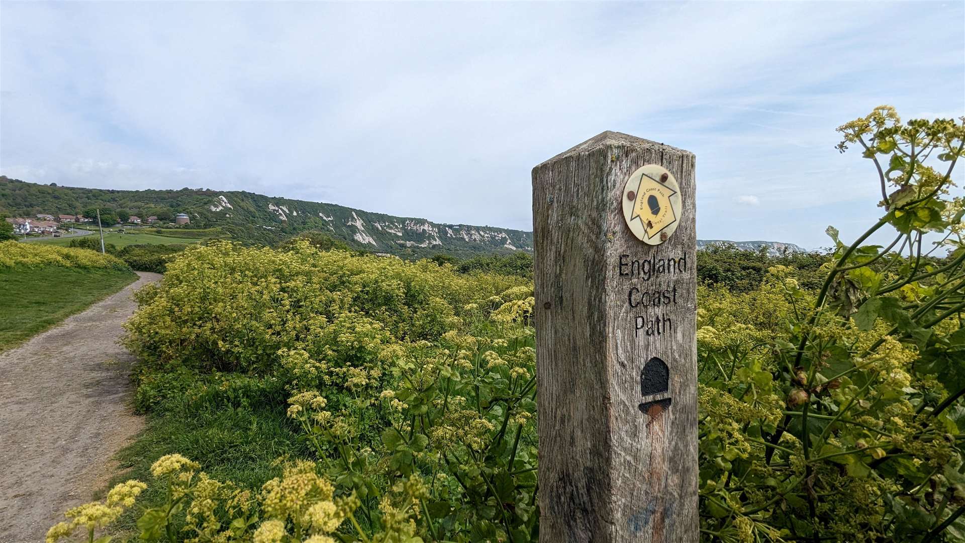 The coast path is well signposted throughout