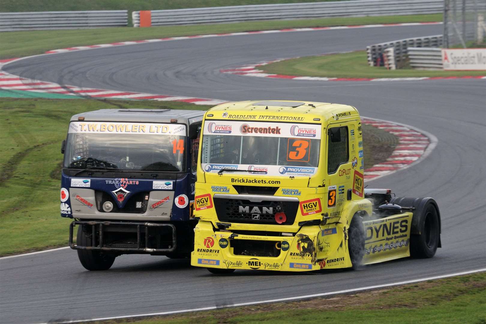 British Truck Racing Championship action at Brands Hatch in 2018 Picture: Simon Hildrew