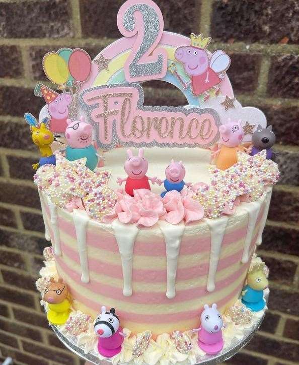 A child's birthday cake, created by Victoria