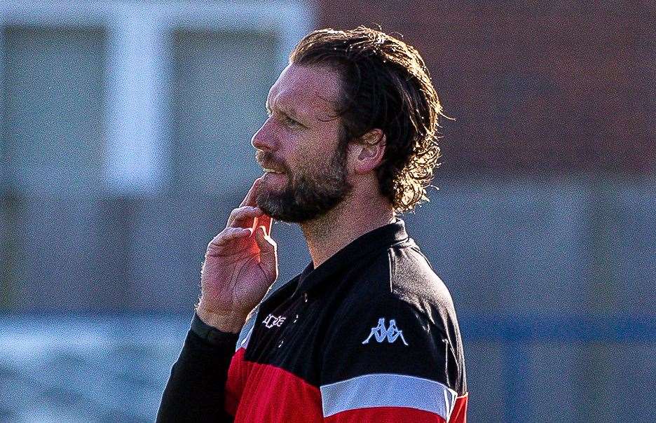 Margate manager Andy Drury. Picture: Les Biggs