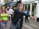 Zombies rage through Canterbury's streets. Picture: Greg Moore
