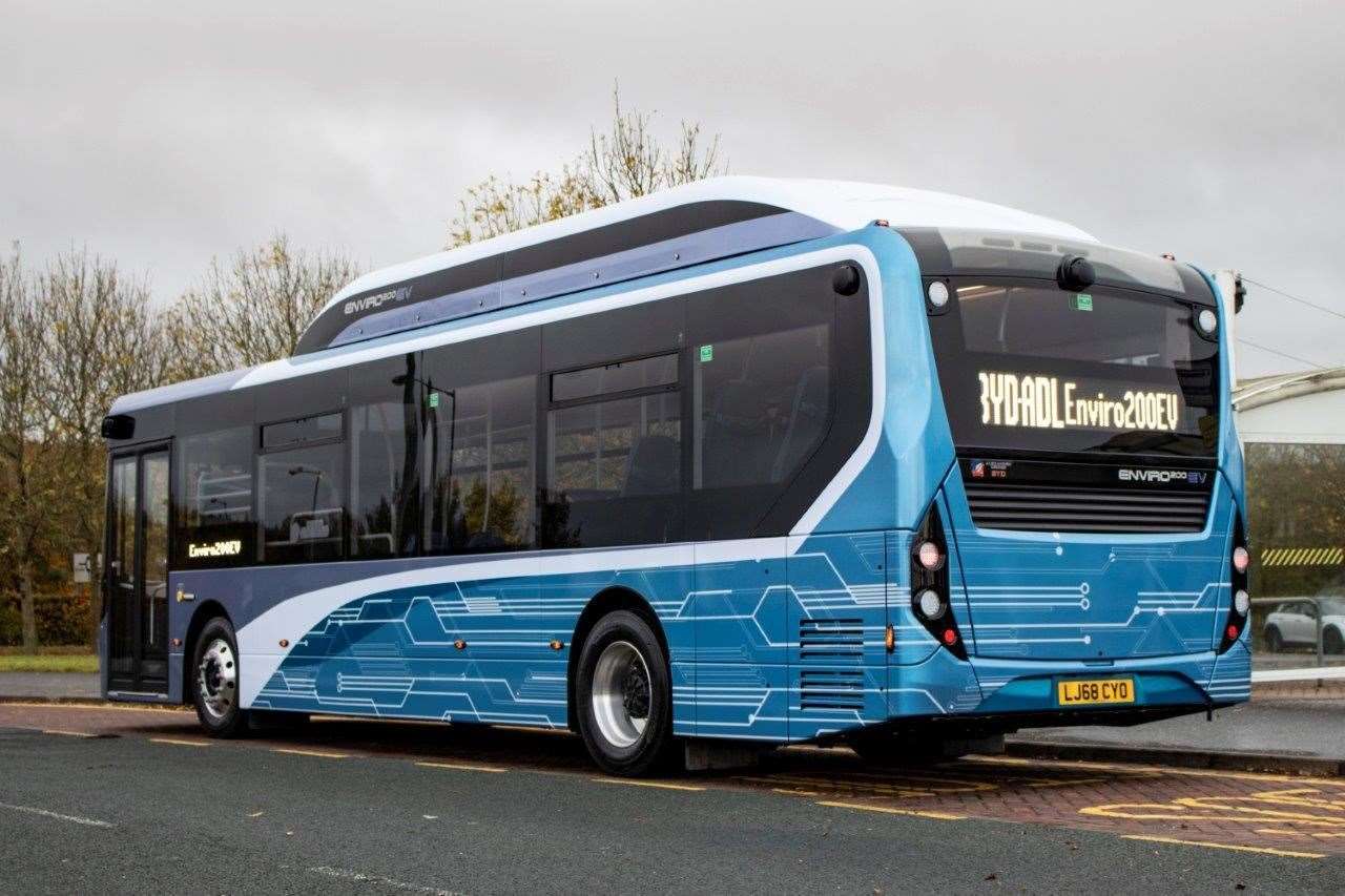 Electric buses will be trialled at Sturry park and ride this month. Pic: Canterbury City Council (16067836)