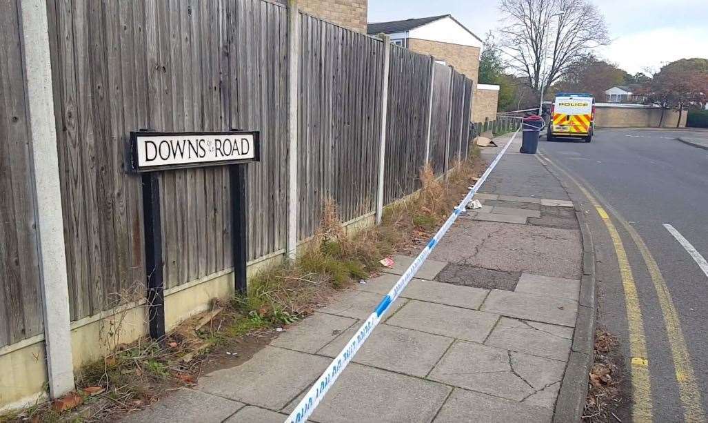 The attack happened on Downs Road