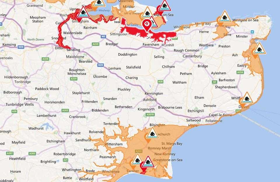 Flood warnings have been issued for tonight Picture: Environment Agency (18032656)