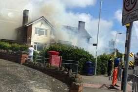 More than 30 firefighters tackled the blaze at the former pub. Picture: Kyle Tyler