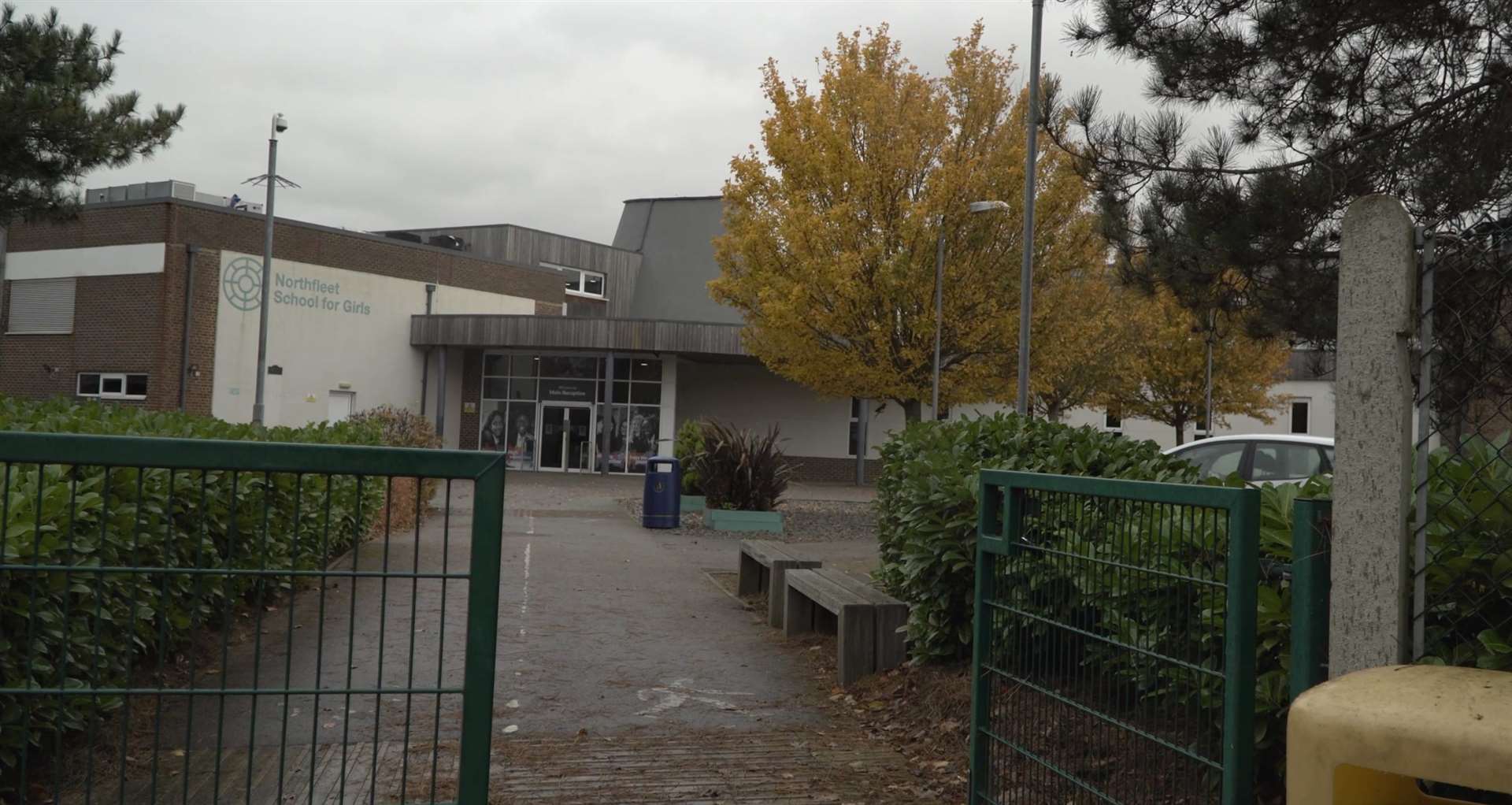 Students are being warned to take care as they leave Northfleet School for Girls in Hall Road, Gravesend. Picture: KMTV
