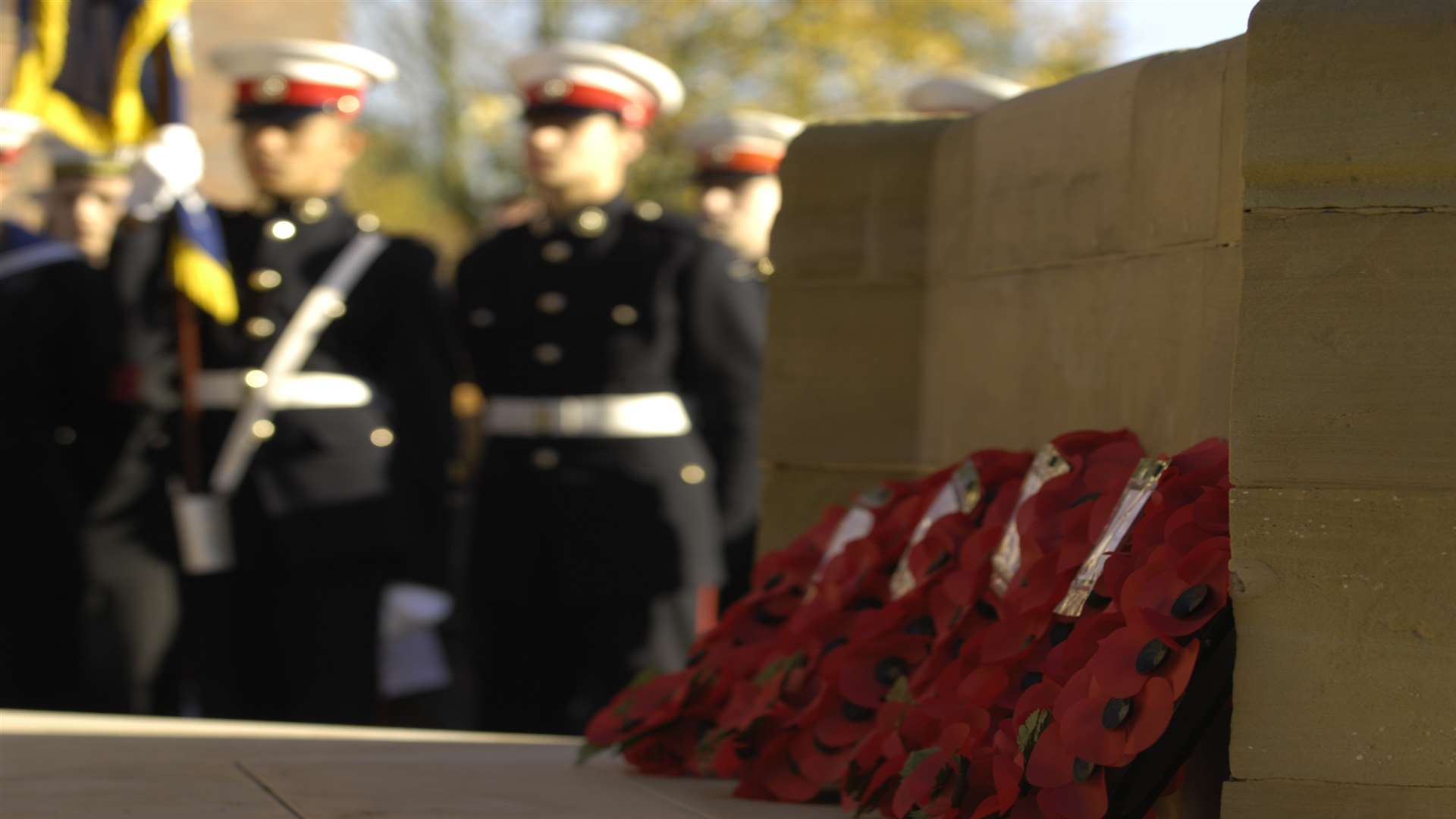 Last year's Remembrance service in Ashford. Picture: Gary Browne