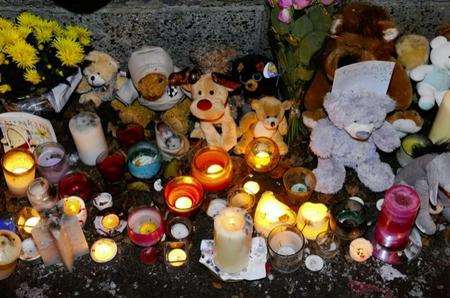 A vigil to the injured Gravesend baby