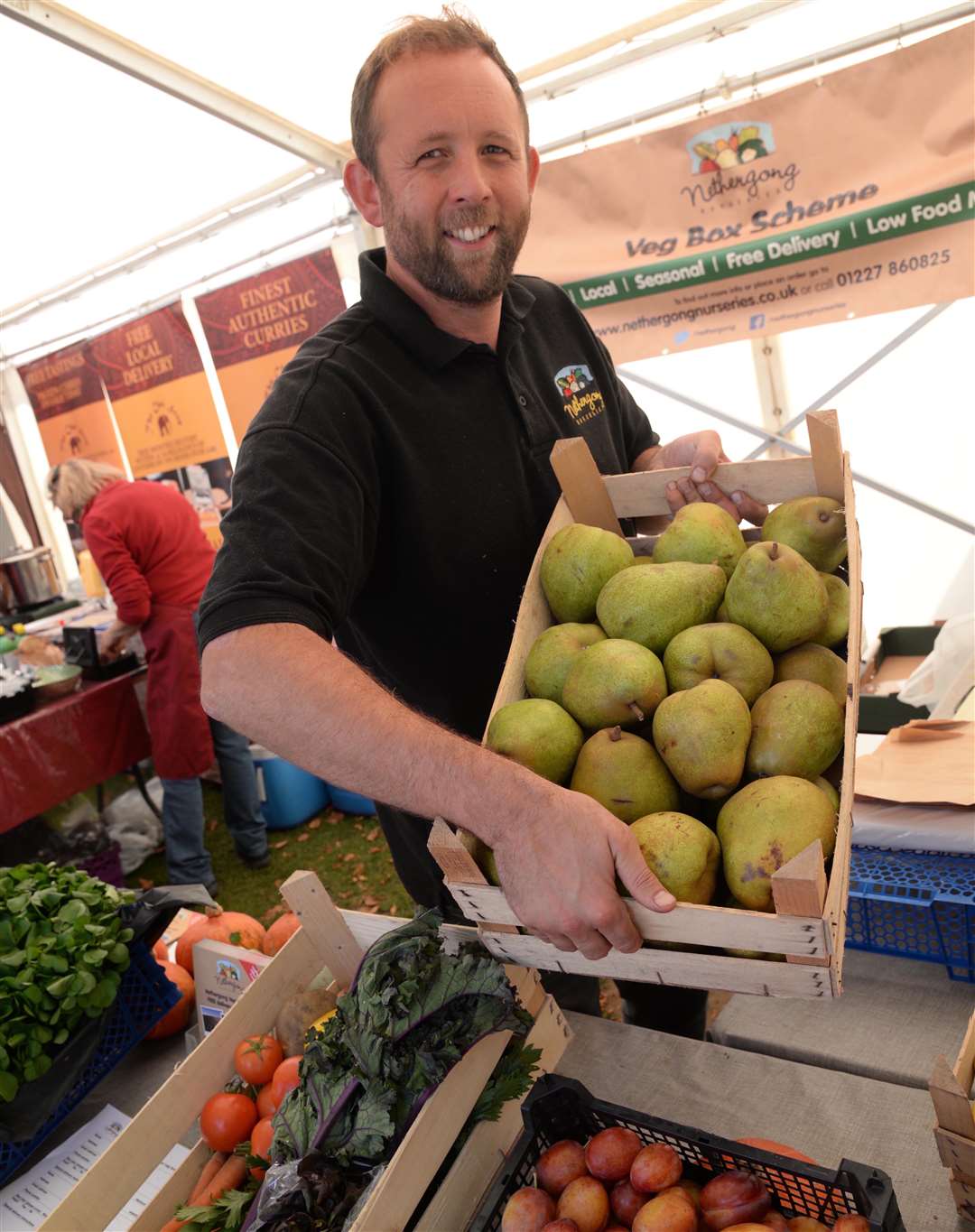 Lewis Jenkins of Nethergong Nurseries at last year's festival Picture: Chris Davey