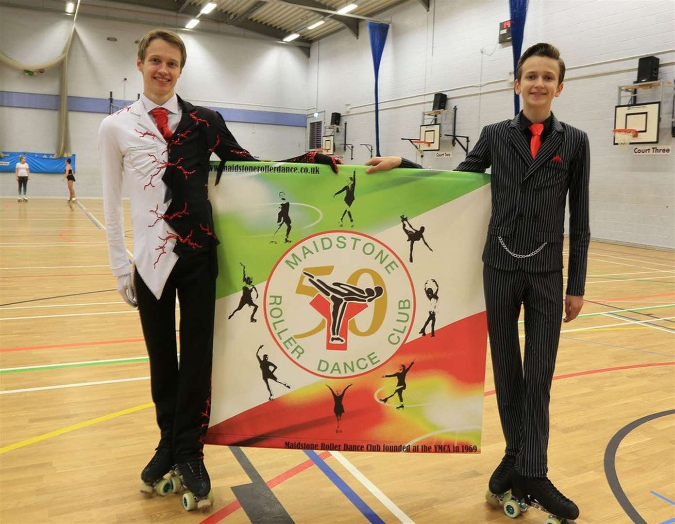 Brothers Oliver and Zac Martin have competed internationally and are part of the Maidstone Roller Dance Club