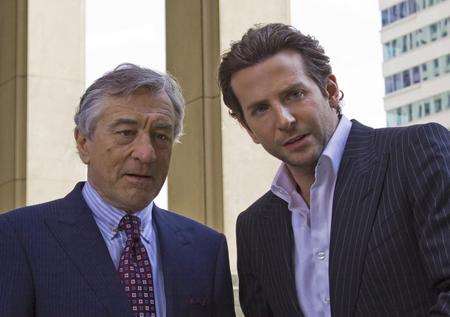 Limitless stars Bradley Cooper, right, and Robert De Niro