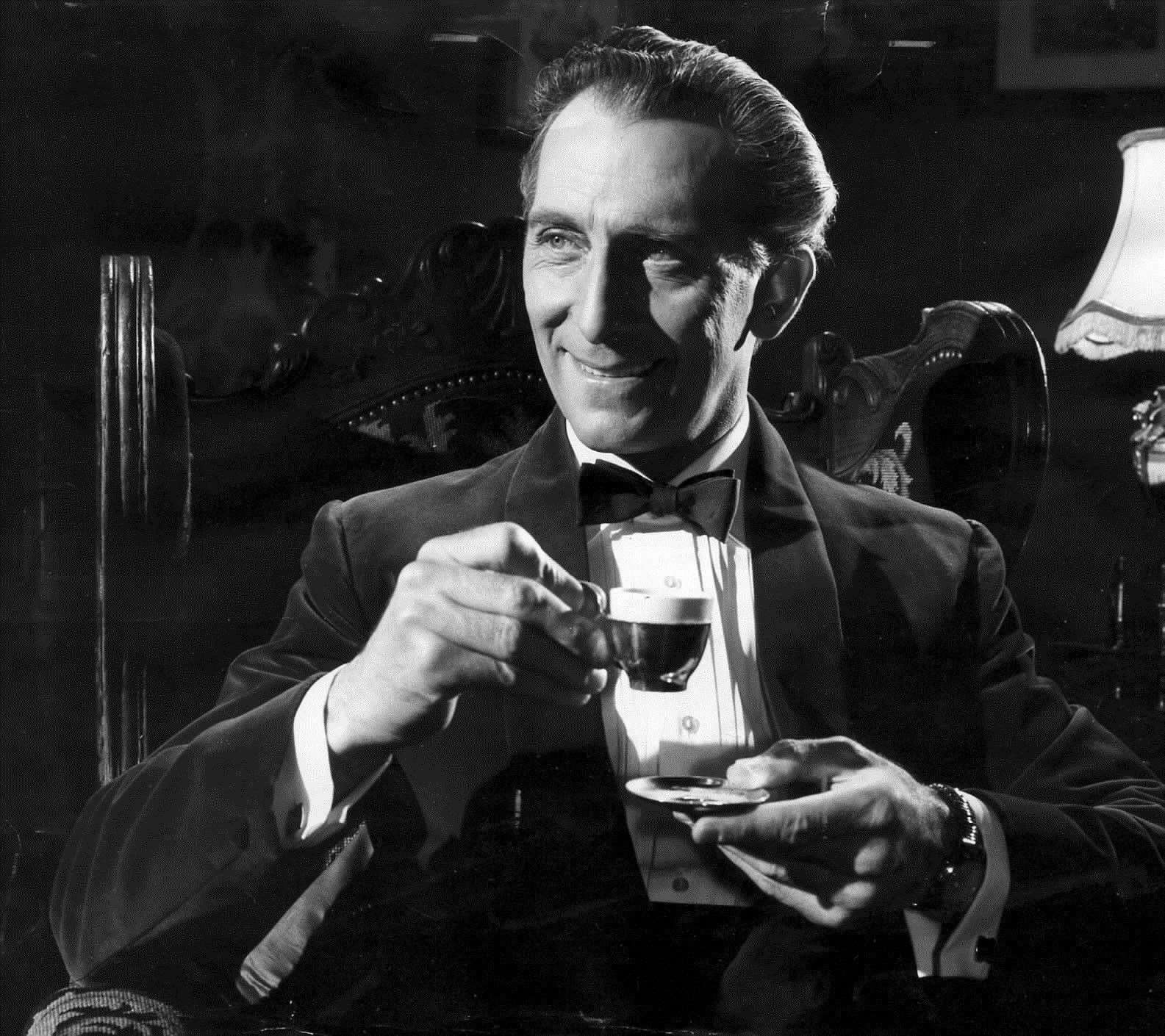 Actor Peter Cushing, who is known for starring in Star Wars, Frankenstein and Dr Who