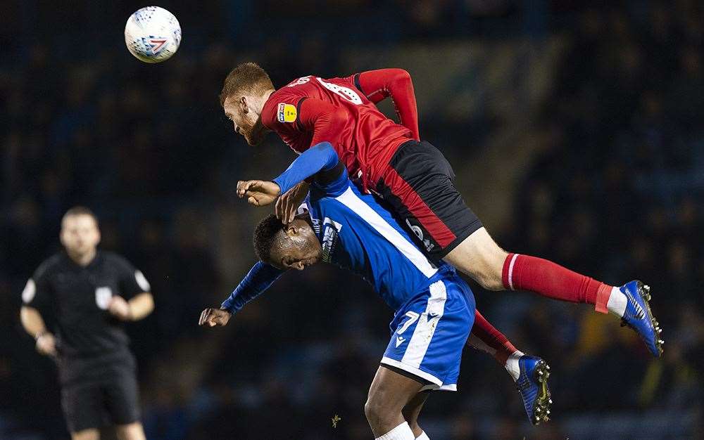 Gillingham vs Lincoln City match action Picture: Ady Kerry (21789402)