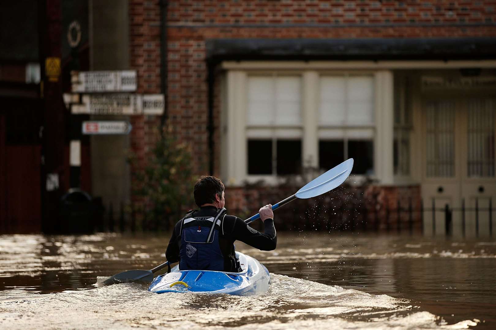 Flooding rocked Yalding in December 2013, along with other villages around Maidstone. Photo by Matthew Lloyd/Getty Images