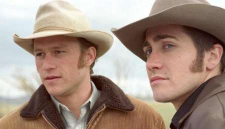 TRAGIC LOSS: The Australian-born actor was nominated for an Oscar for his role in Brokeback Mountain, co-starring Jake Gyllenhaal, right. Picture: PREMIER PR