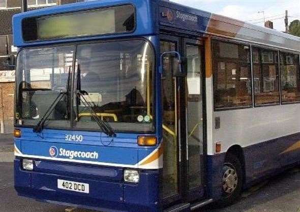 The incident happened on a bus in Hythe Road, Ashford. Stock picture