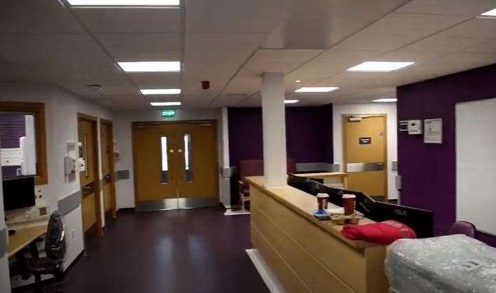 The new Olive Ward is yet to open at Darent Valley Hospital in Dartford. Photo: Dartford and Gravesham NHS Trust YouTube