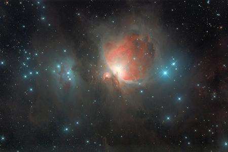 The famous Orion Nebula, found in the "sword" of the constellation of Orion, which is visible to the naked eye under good conditions. Picture: Mark Shelley