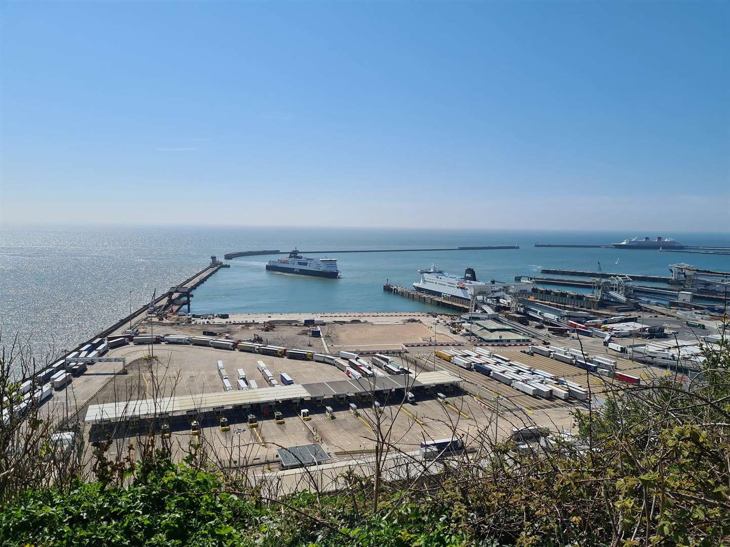 Dover Docks in the sunshine. Picture: Claire Baker