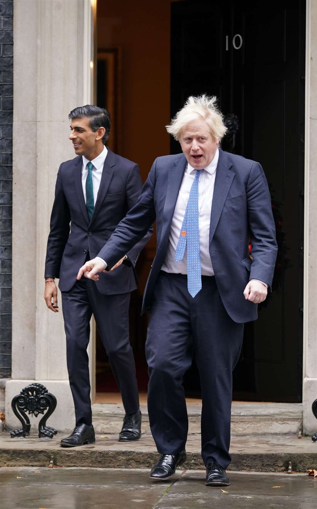 Boris Johnson with Rishi Sunak (Yui Mok/PA)