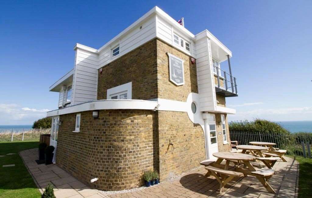The former coastguard station at St Margaret's near Dover is in a truly spectacular location. Pic: Marshall and Clarke Estate Agents