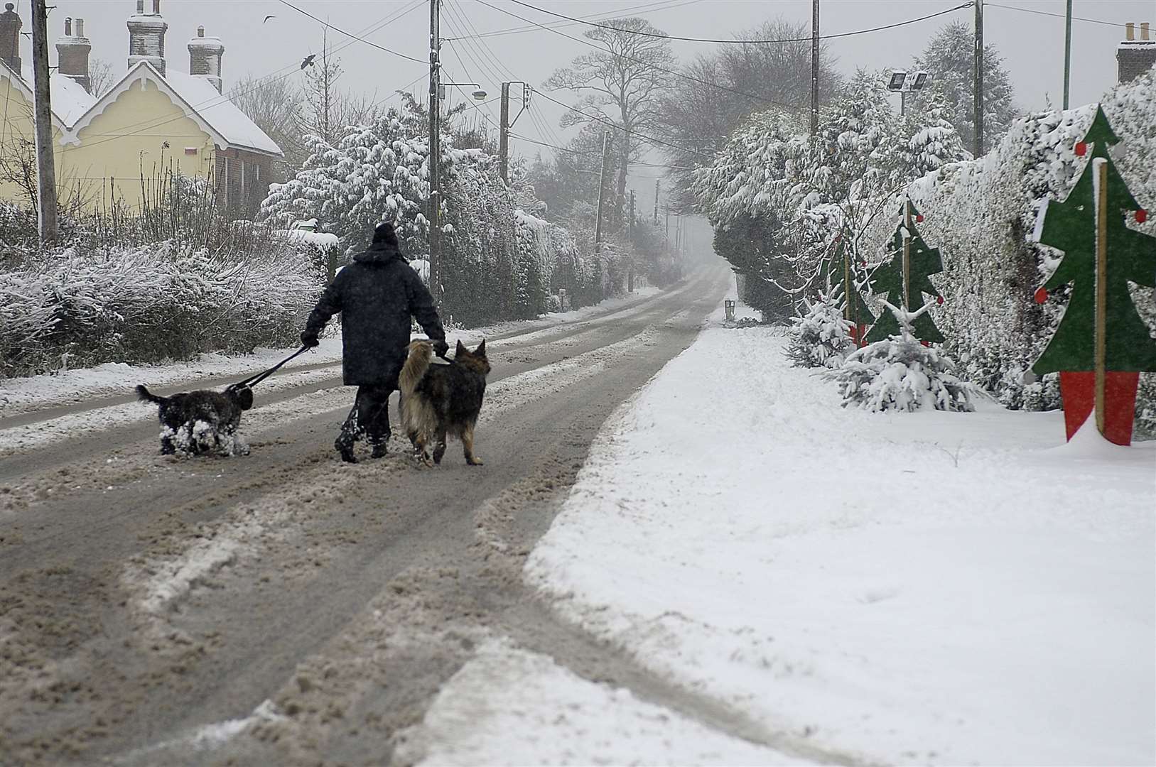 Petham, near Canterbury in the snow in 2010. Picture: Barry Goodwin