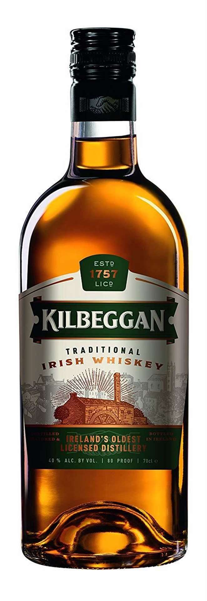 You can make a saving of £10.90 if you buy this bottle of Kilbeggan Irish Whisky 70 cl!