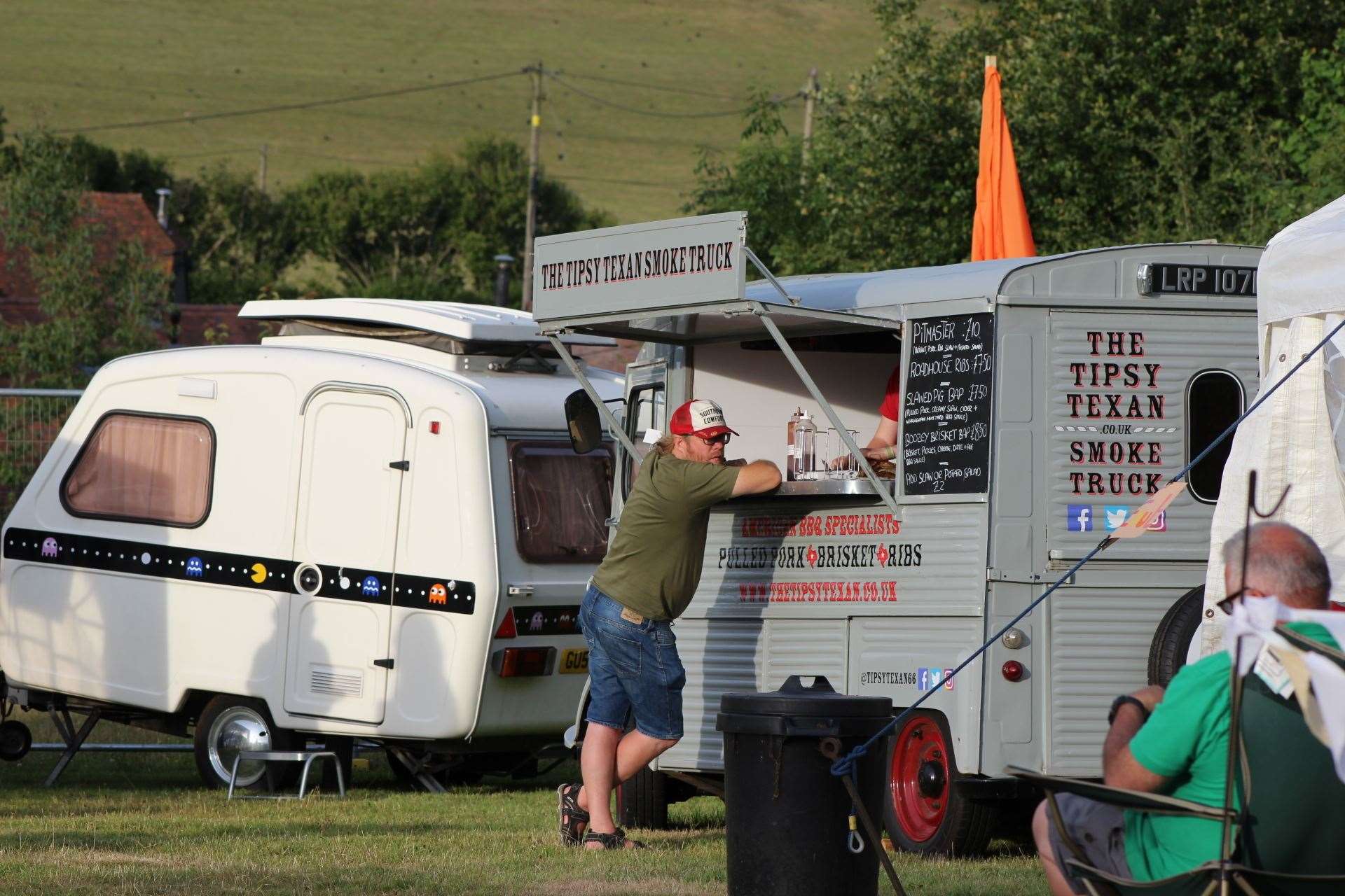 Food wagon at the Chickenstock music festival at Stockbury. Picture: John Nurden (14091669)