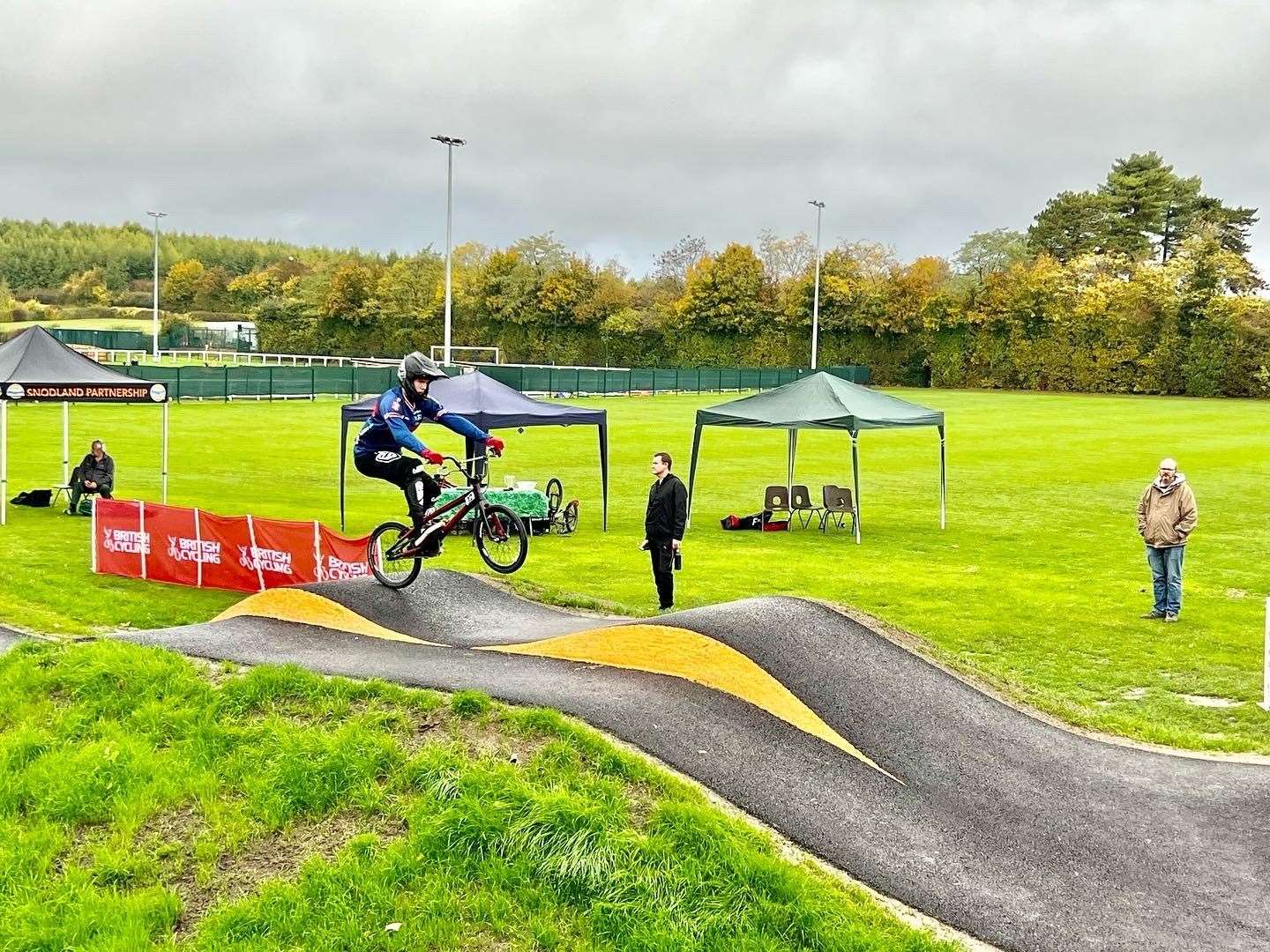The new BMX pump track opened on October 6