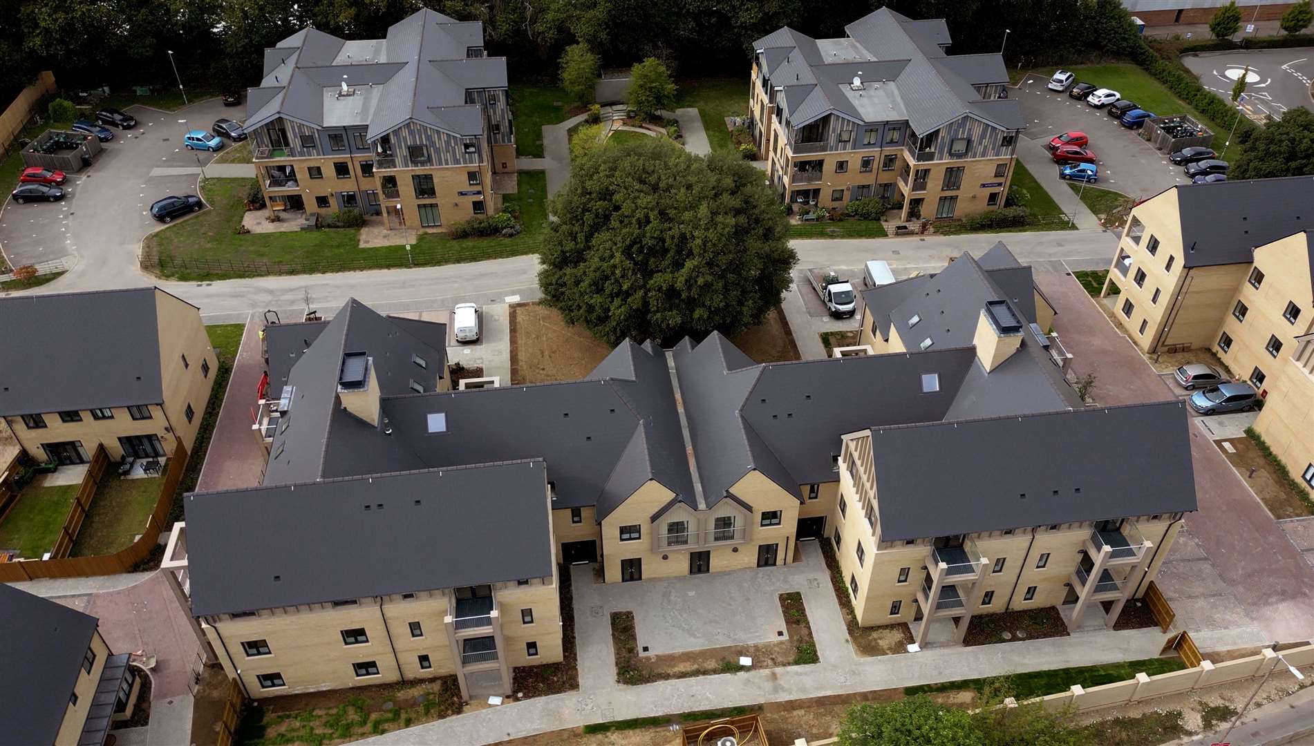 An aerial view of the Centenary Village