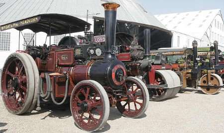Traction engines at last year's Festival of Steam and Transport at the Historic Dockyard. Picture: PETER STILL