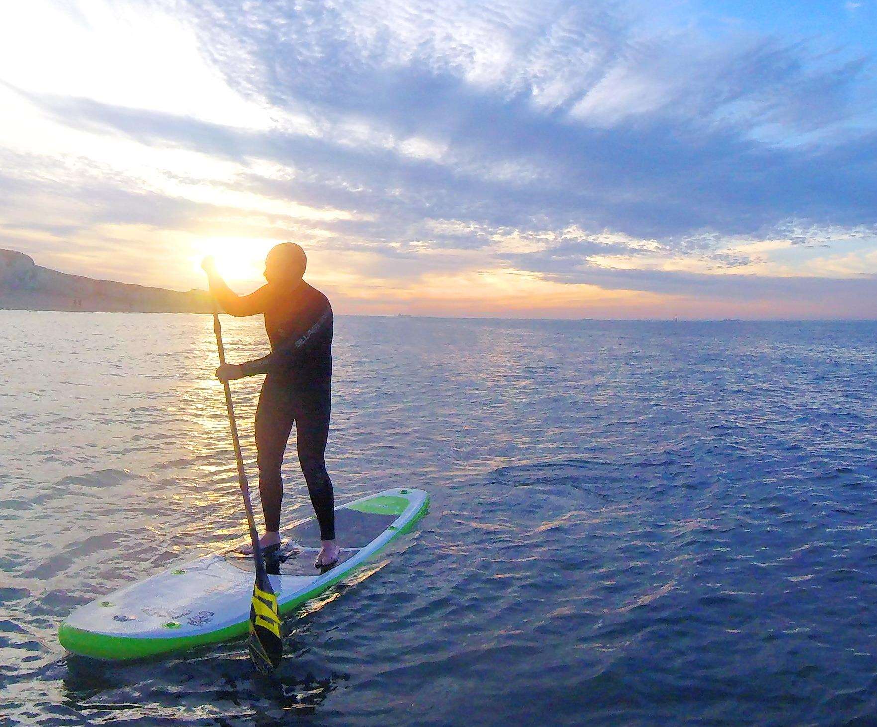Andy Short is hoping to paddleboard solo across the English Channel
