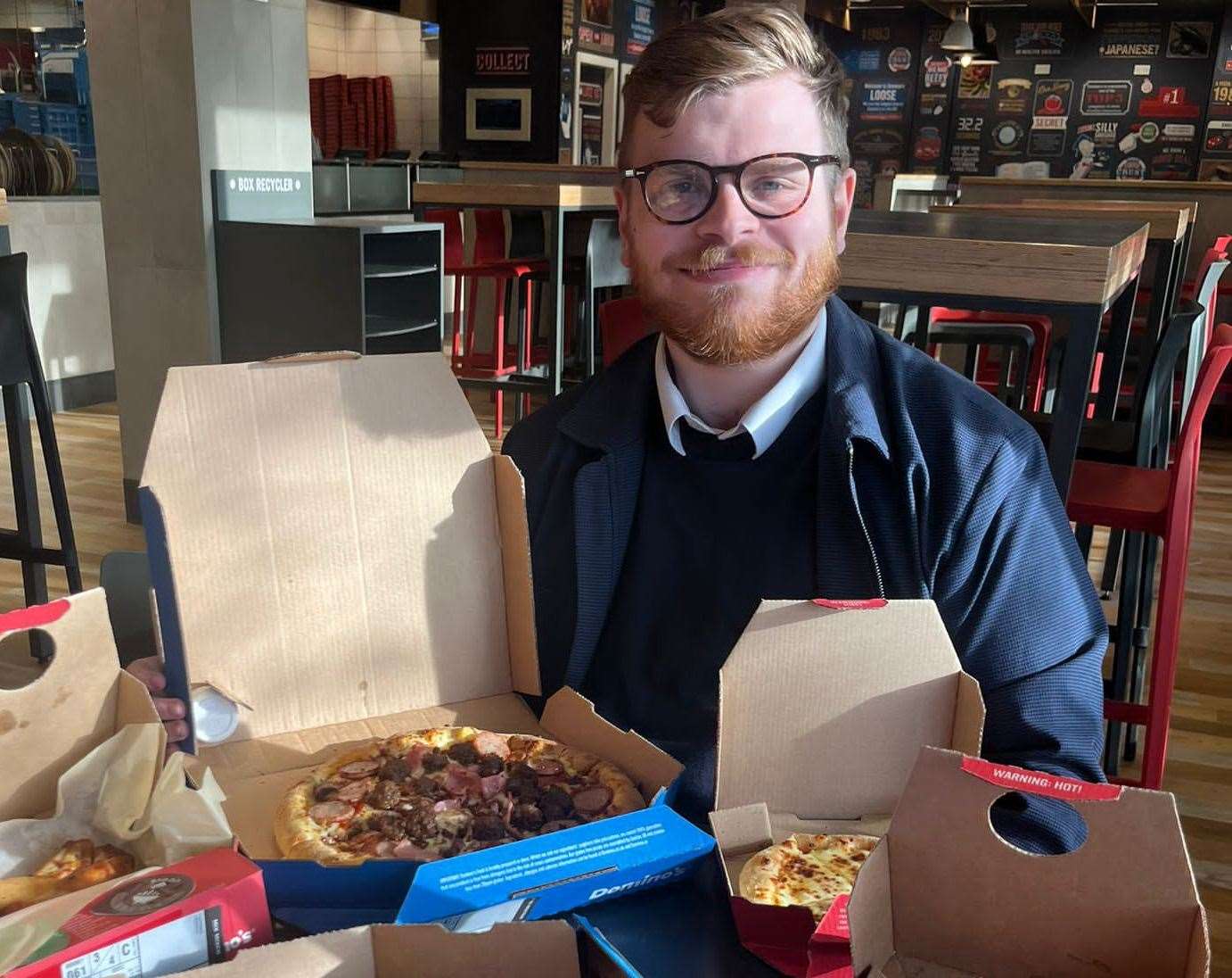 Domino's largest UK dine-in restaurant, in Loose Road, Loose, was bigger than expected