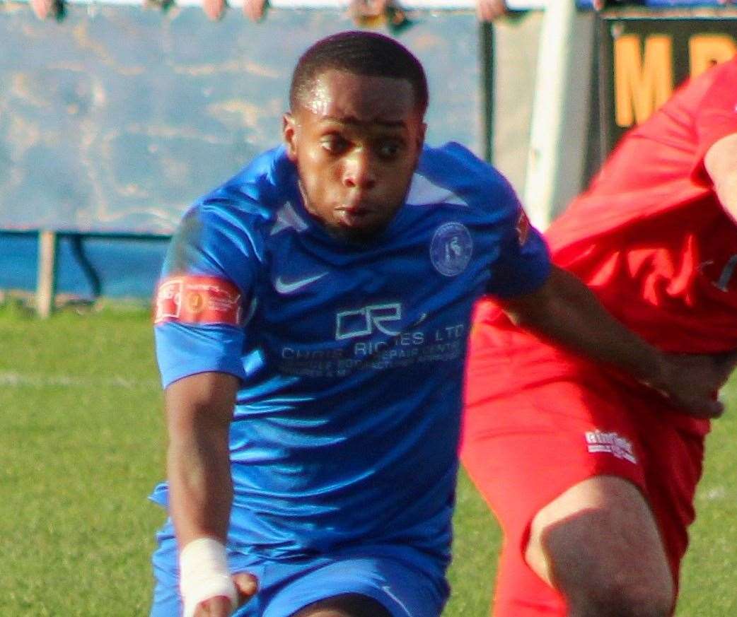Herne Bay winger Kieron Campbell Picture: Keith Davy