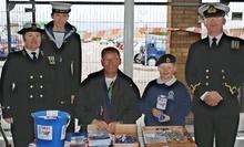 Sheppey Sea Cadets and Brian Lyons collect money for SSAFA at Tesco, Sheerness