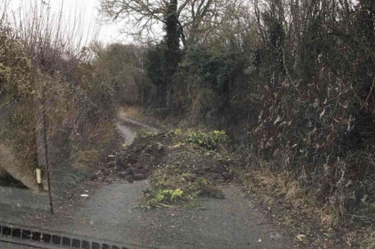 School Lane in Horton Kirby, Dartford will be closed for up to seven days. Picture: KCC Highways