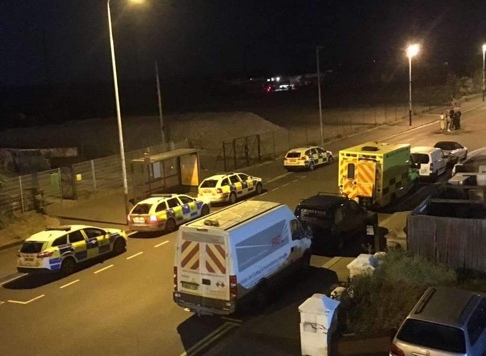 Police were called to Marine Terrace. Photo: Kent 999s