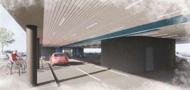 Stone Parish Council are concerned undercroft parking could attract anti-social behaviour.. Picture: The Swanscombe and Bean Partnership and the Temple Hill Group