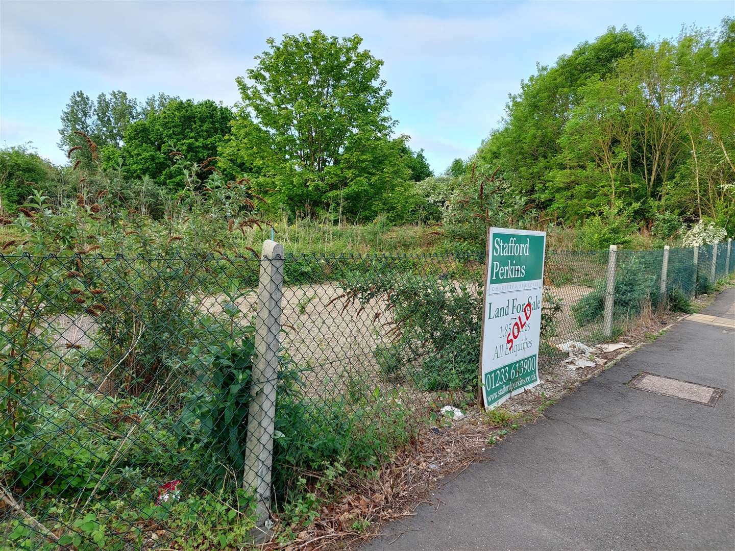 The proposed Aldi site in Canterbury Road