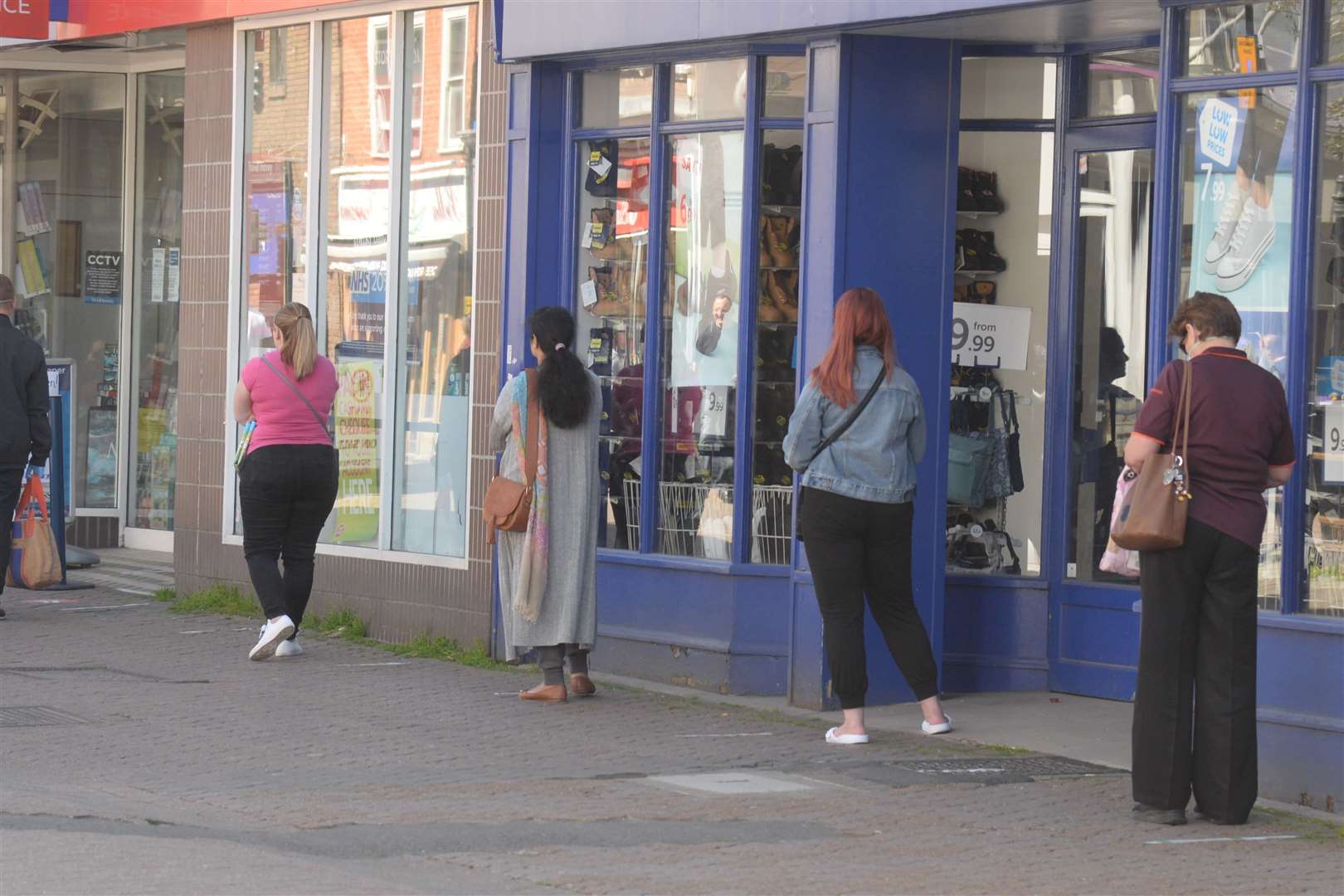 People are used to queuing now in Dartford High Street but there will be more people in town. Picture: Chris Davey