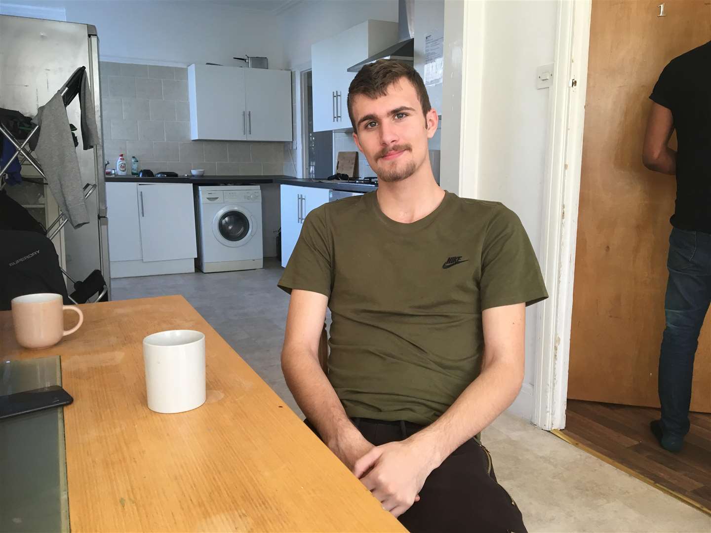 Alfie Mitchell, 18, moved to the house a month ago