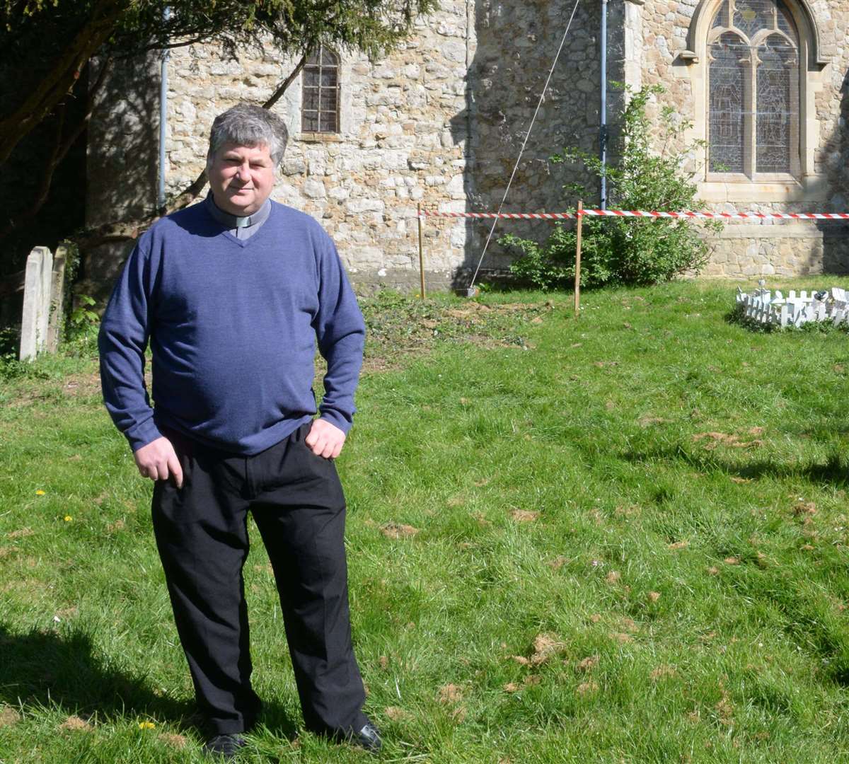 The Rev Simon Tillotson at All Saints Church, Whitstable. Picture: Chris Davey