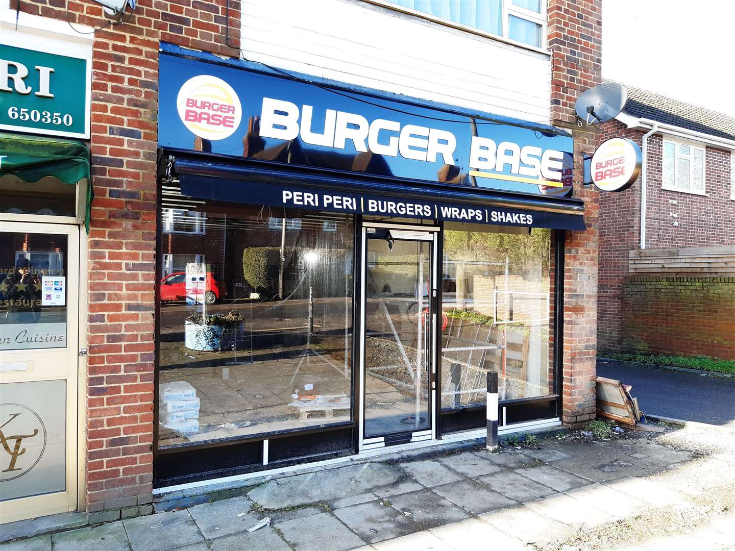 The new frontage shows a marked difference to the initial Burger Base concept
