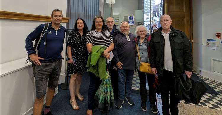 Shepway residents attending the last Joint Transportation Board meeting, with Cllr Joanna Wilkinson (Lab), who represents Shepway North, second from left