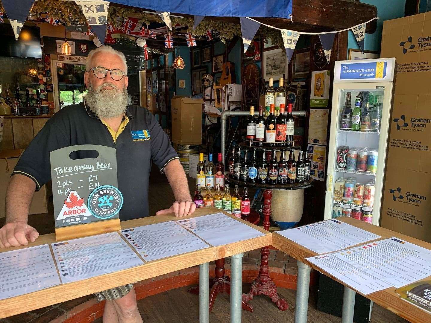 Chris Collier has opened an off-licence at the Admiral's Arm pub in Queenborough on Sheppey