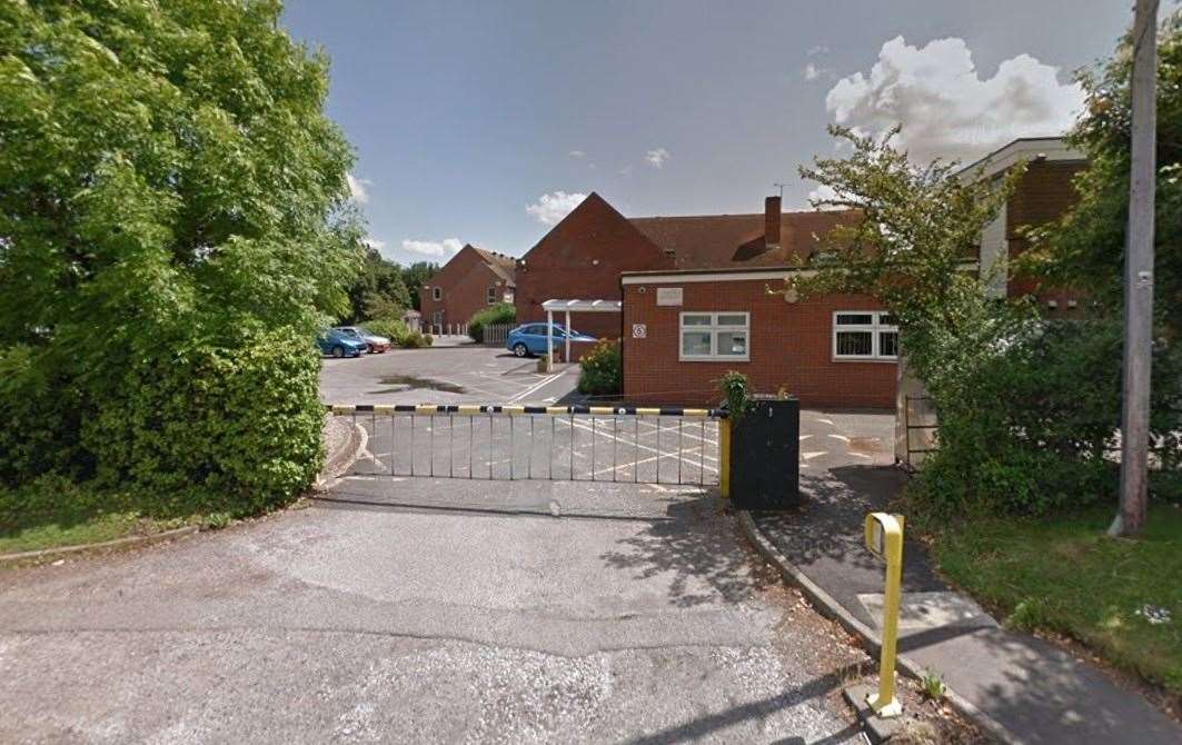 The incident happened near Reculver Church of England Primary School. Picture: Google