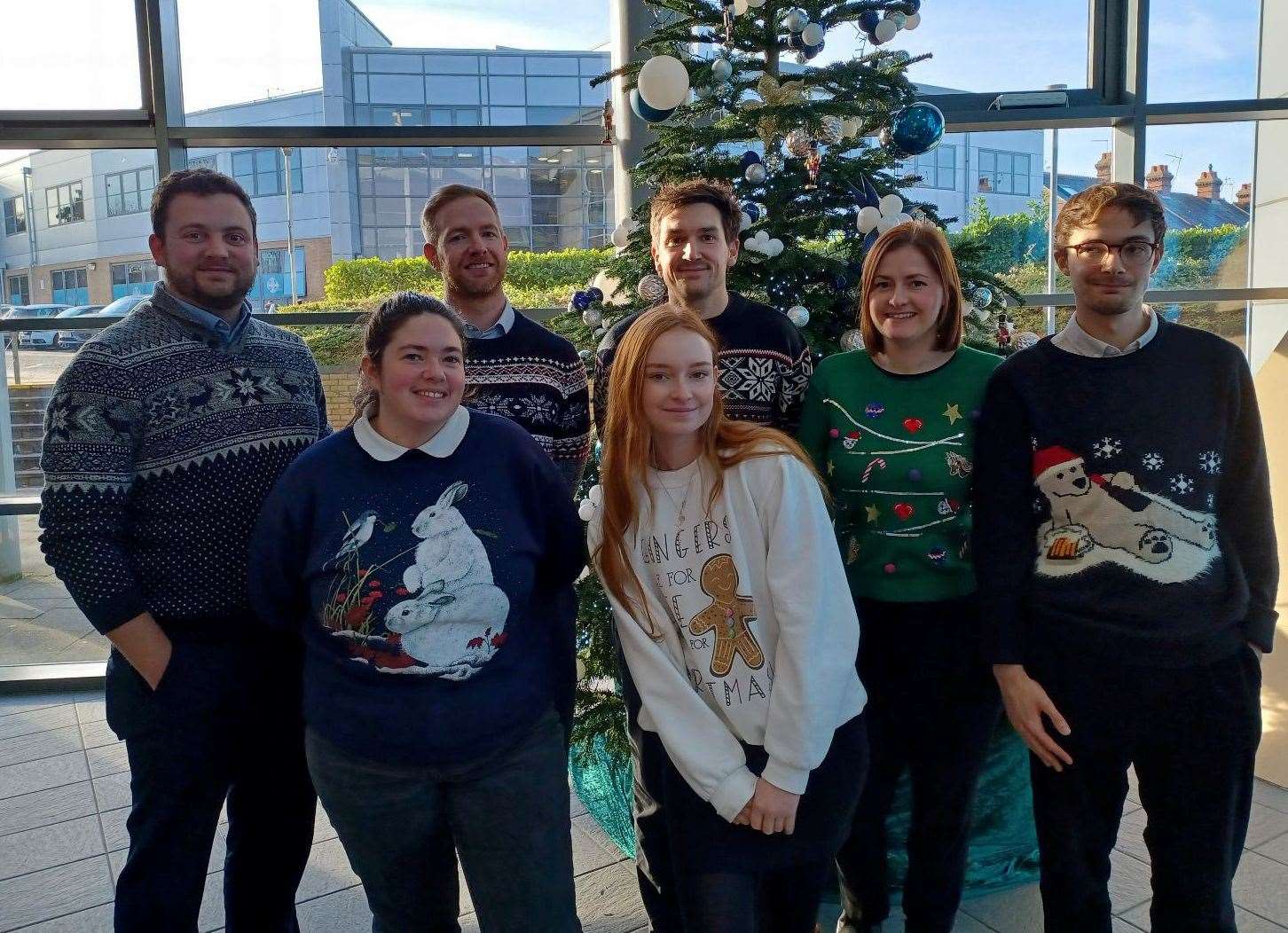 Our Canterbury office celebrating Christmas Jumper Day